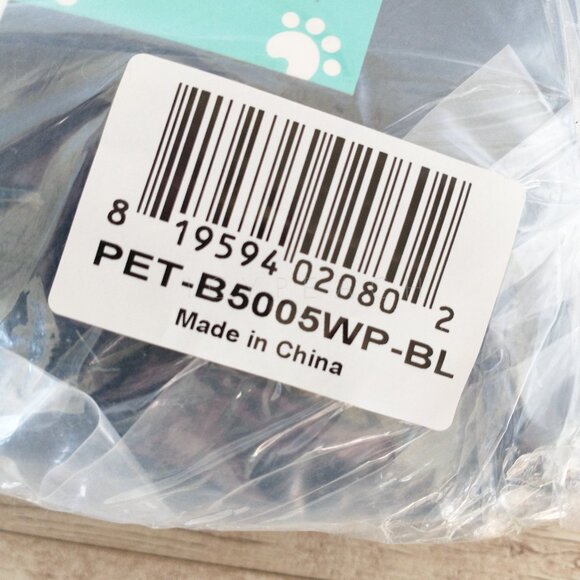 PetAmi Waterproof Pet Blanket 29”x40” Small Medium Blue/White Fleece Reversible - Picture 3 of 7